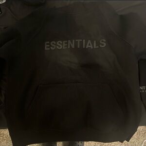Essentials Jet Black Sweatshirt